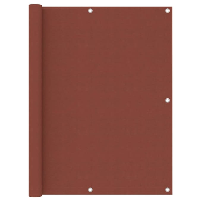 vidaXL - Balkonscherm - 120x400 - cm - oxford - stof - terracotta