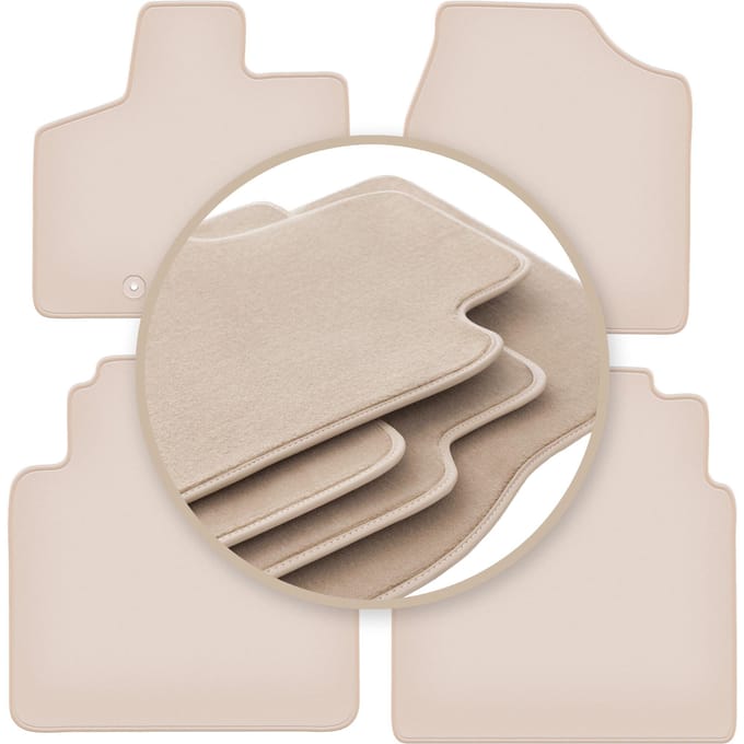 PREMIUM beige vloermatten voor: Chrysler Grand Voyager V minivan 2008-2016