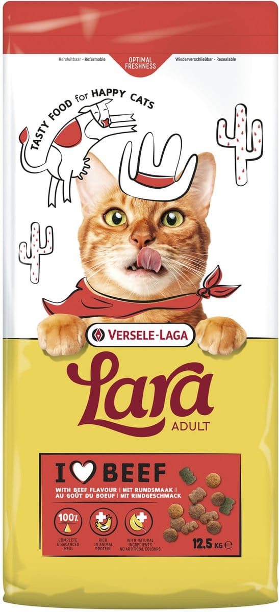 VERSELE-LAGA Lara Beef - dry cat food - 12.5kg