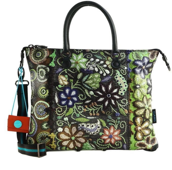 Gabs schoudertas handtas G3 Plus Shoulderbag Ricamo Fiore Verde veelkleurig