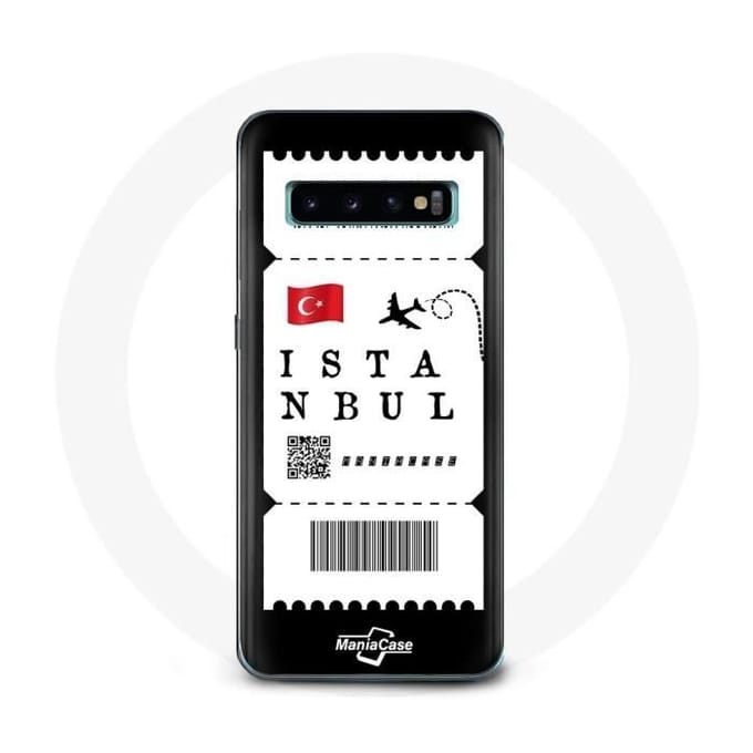 Case voor Samsung Galaxy S10 Edge Vliegticket Istanbul Türkiye