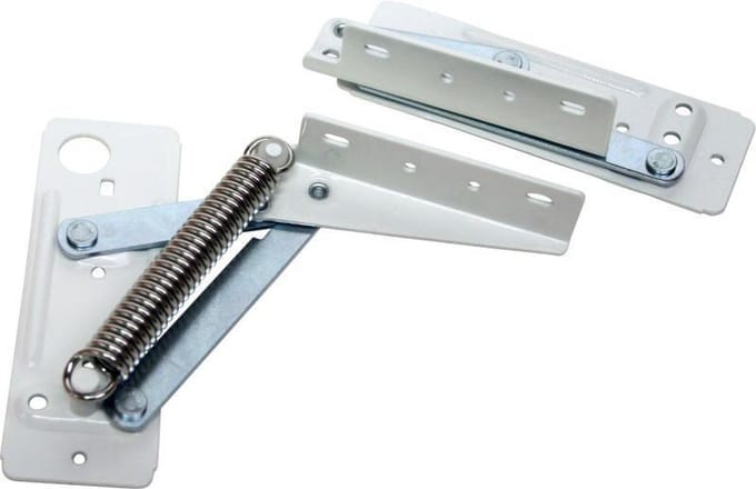 I-FIX bovenklepschaar met veer / complete set | WIT GELAKT