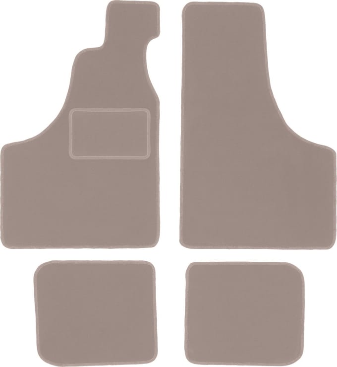 Beige velours matten voor: Fiat 126P n.v.t. (1973-2001)
