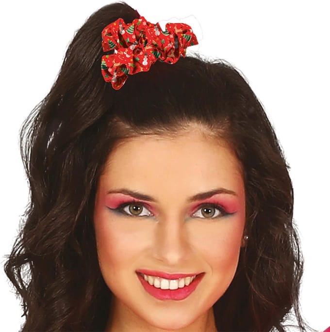 Fiestas Guirca - Haarelastiek Christmas rood