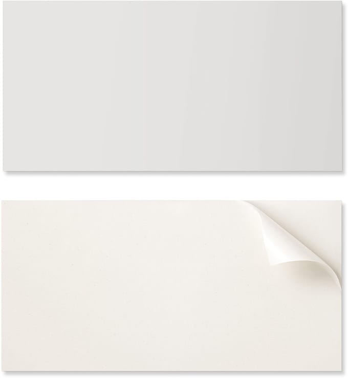 Zelfklevend vinylpaneel met decoratieve print, 100x50 cm, grijs.