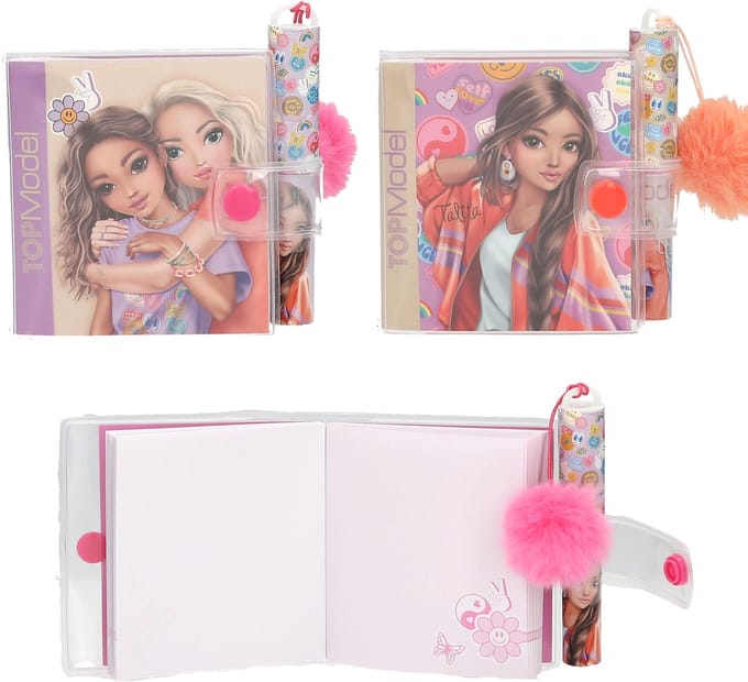 Depesche - TOPModel mini notitieboek met pen - GIRL POWER - 1 stuk