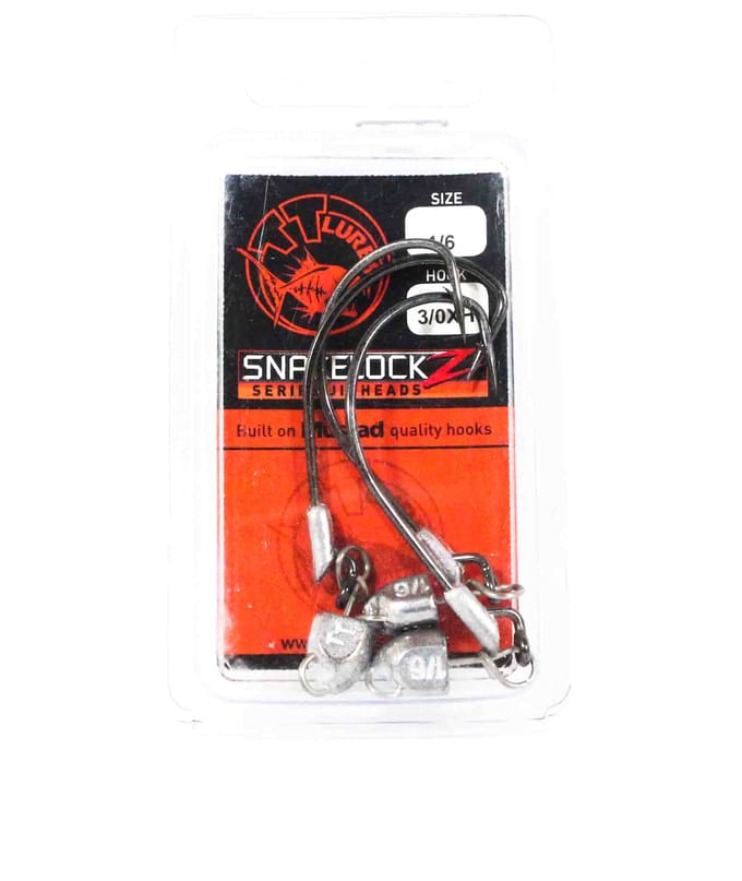 Tackle Tactics TT SnakelockZ jigkop 1/6 oz 3/0 XH 3/pak (6474)