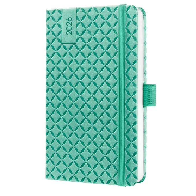 Sigel weekagenda Flair 2026 formaat A6 Mint Green hardcover