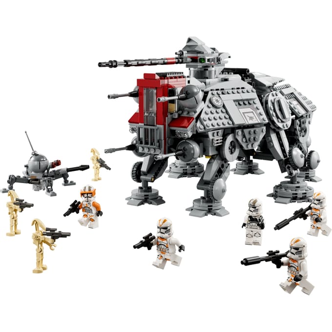 LEGO Star Wars AT-TE Walker Verstelbaar Model met Clone Troopers en Droid Figuren - 75337