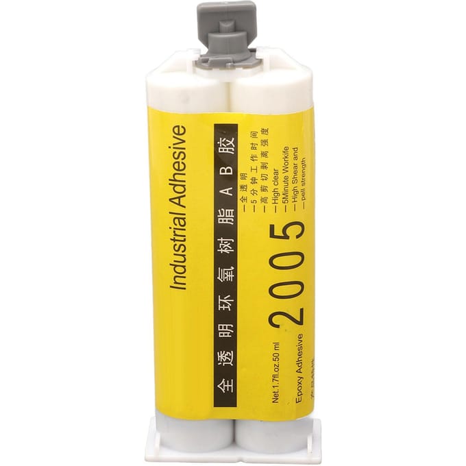 AB Lijm Epoxyhars Hoge Viscositeit Volledig Transparant 5 Minuten Sterk Sneldrogend voor DIY 50ml yellow