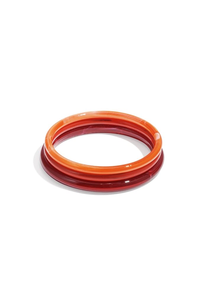 Goudlief Acryl armband - Oranje