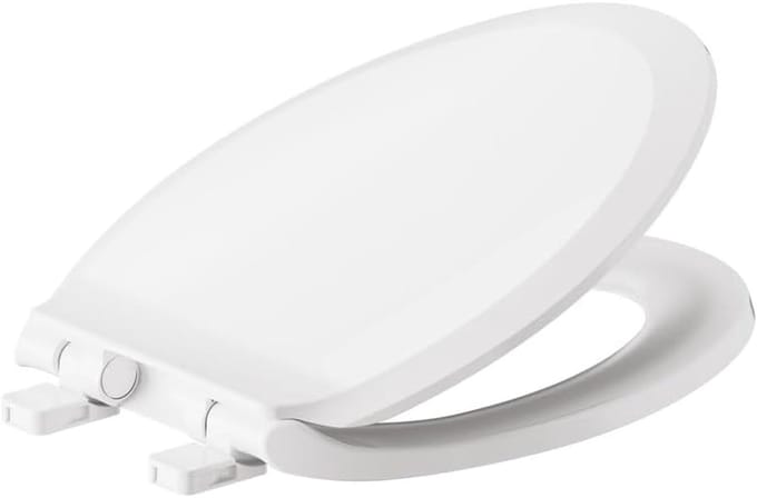 Transitional toiletbril met langzame sluiting - Wit