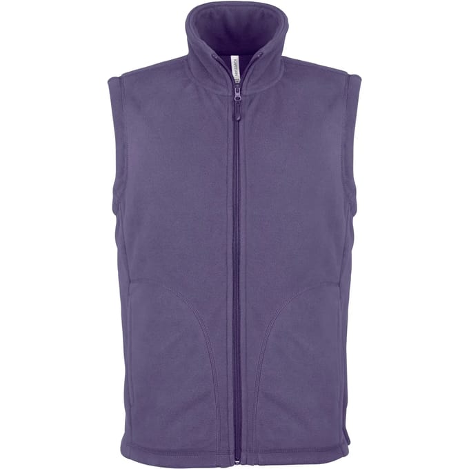 Fleecebodywarmer 'Luca' merk Kariban maat S Paars