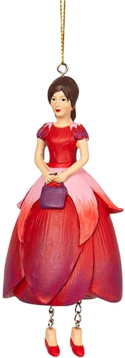 Fuchsia meisje hangend 6x4,5x12cm