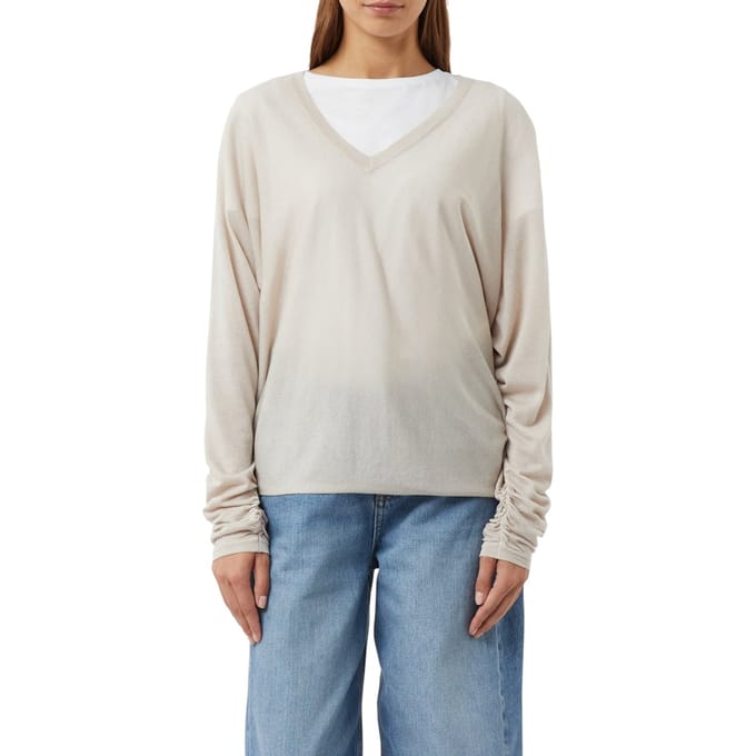 Comma  Pullover Grey-light Größe: S | Longsleeves Outlet | Damen | Grau