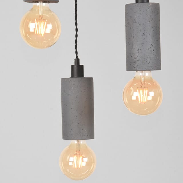LABEL51 Fresco Hanglamp - Grijs - Beton - 3-Lichts