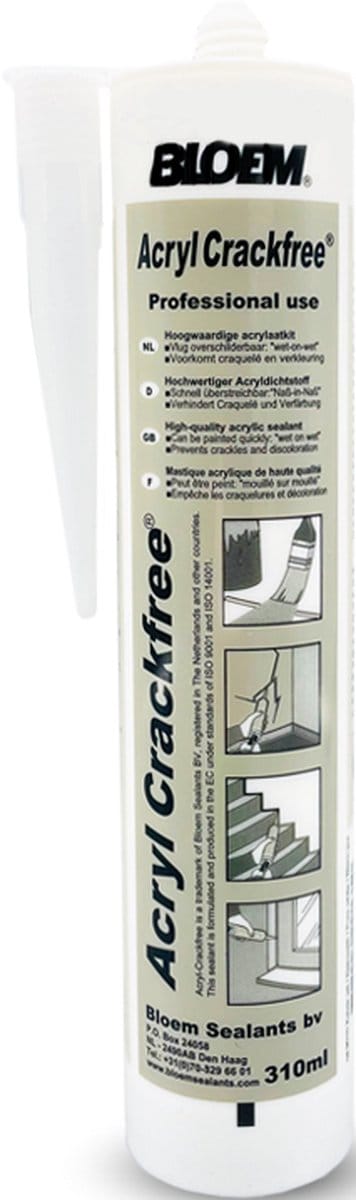 Bloem Sealants Acryl-Crackfree RAL 9010 310ml