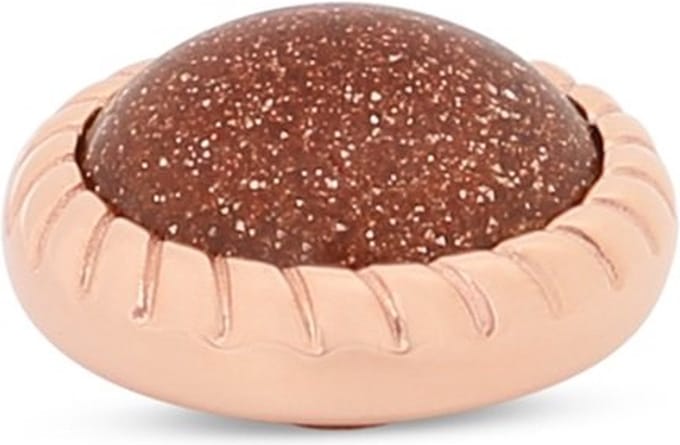 Melano Vivid Rope Steentje Brown Goldstone | Rosé