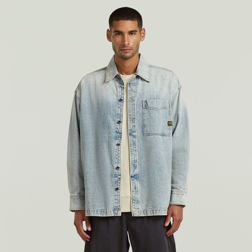 Spijkerjack G-Star Raw D23007-E352 BOXY FIT OVERSHIRT-H947 VINTAGE BORNITE