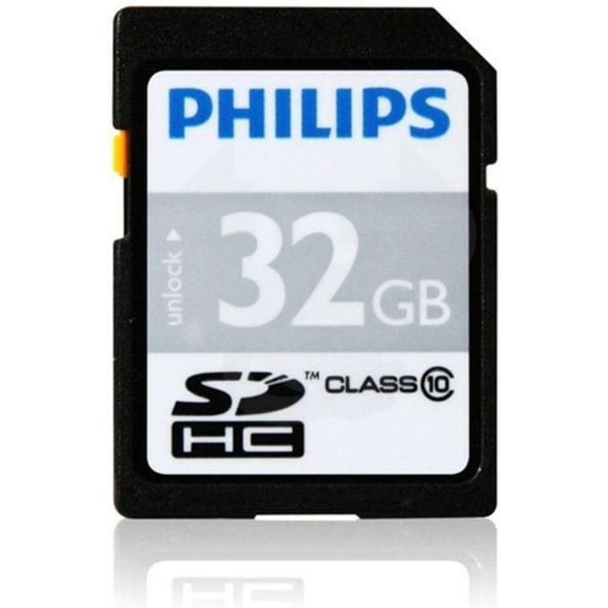 Philips SDHC CLASS 10 32GB SD-kaart
