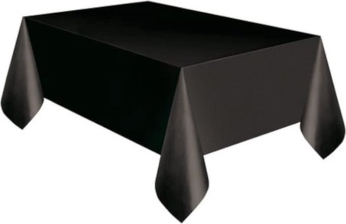 Tafelkleed - Cadebo - Zwart - 137x274cm - Plastic