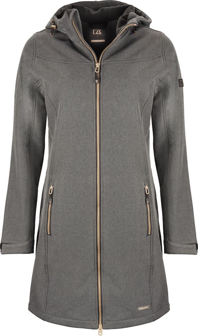 Cutter & Buck Whittier Jacket Dames 351457 - Antraciet Melange - M