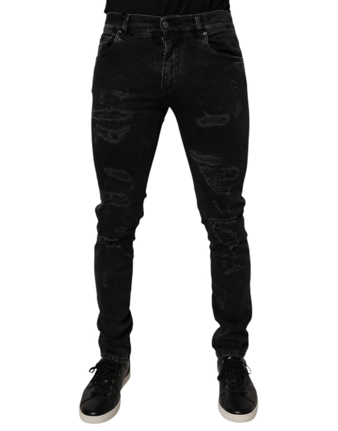 Slim Fit Versleten Jeans