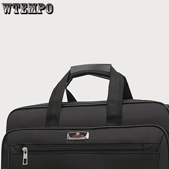 1 sac horizontal pour ordinateur portable - Portable, grande capacité, multifonctionnel, sac d'ordinateur pour un transport et une organisation faciles noir