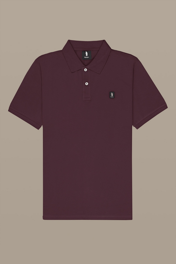 polo met patch man bruin