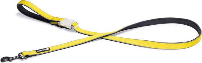 Beeztees Safety Gear Parinca Premium - Hondenriem - Nylon - Geel - 150x2 cm