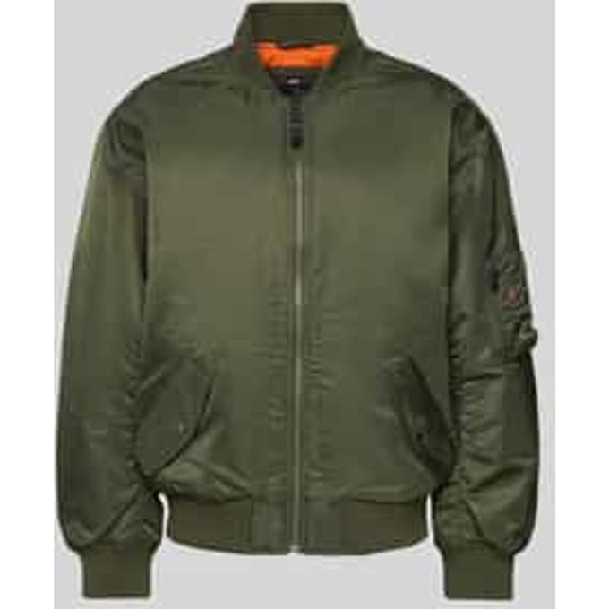 relaxed fit bomberjack met klepzakken model 'MA-1 BOMBER'