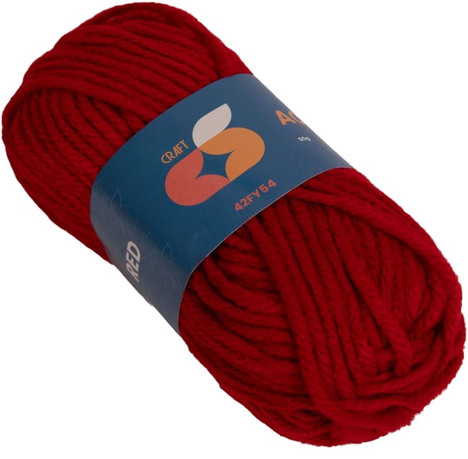 Colorations - Acrylic yarn 4 mm - 50gr - Red