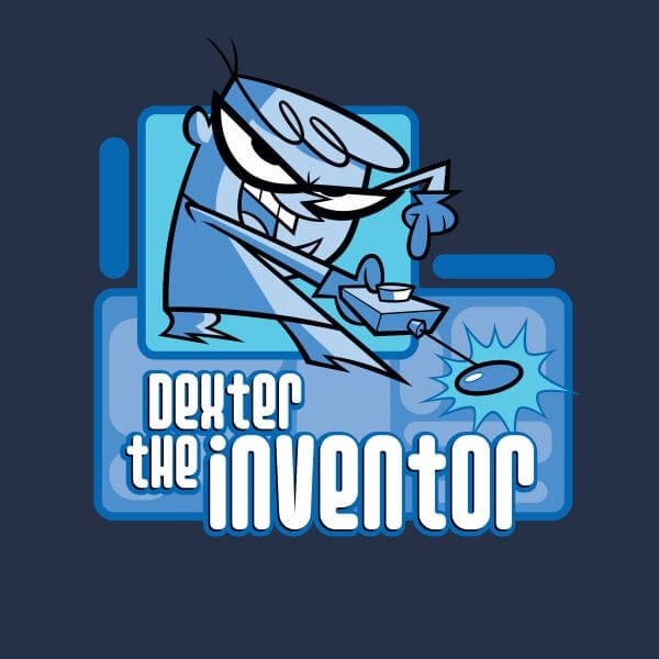 Dexters Lab The Inventor Women's T-Shirt - Navy - S