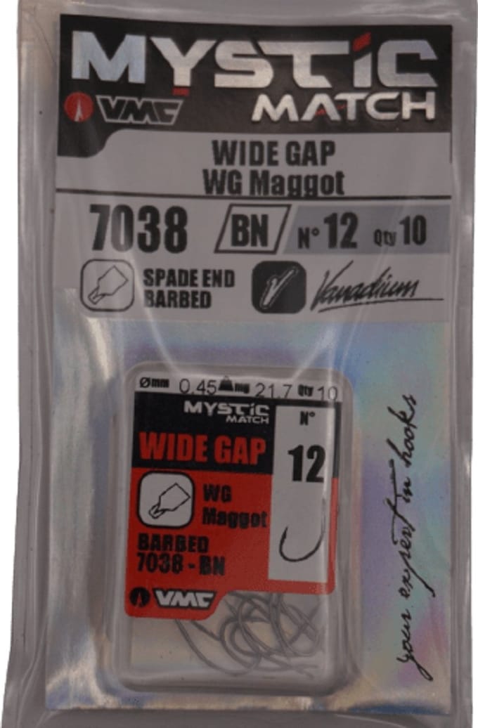 VMC 7038-BN Wide Gape Maggot | Barbed #14