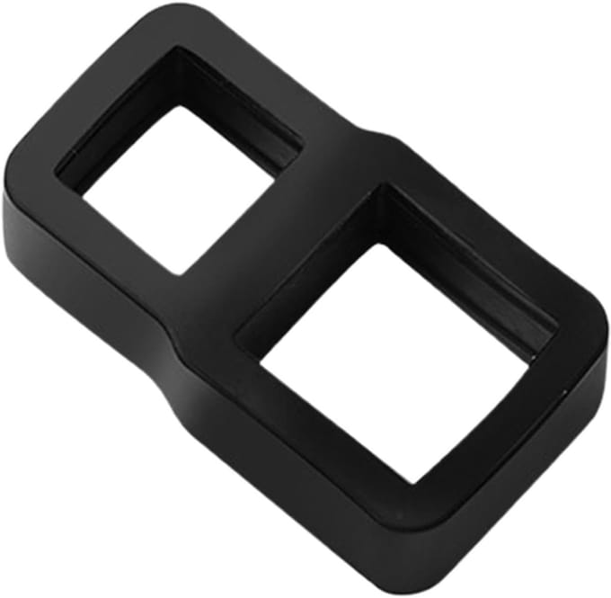 Deurstopper - Deurgreep bumper - Wandbescherming - Zonder boren - 45 cm - Zwart transparant