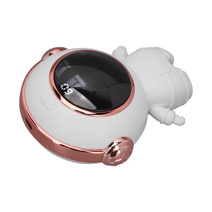 Oplaadbare Handwarmer Draagbare USB Digitale Snel Verwarmende Elektrische Handwarmer voor Winter Wit wit