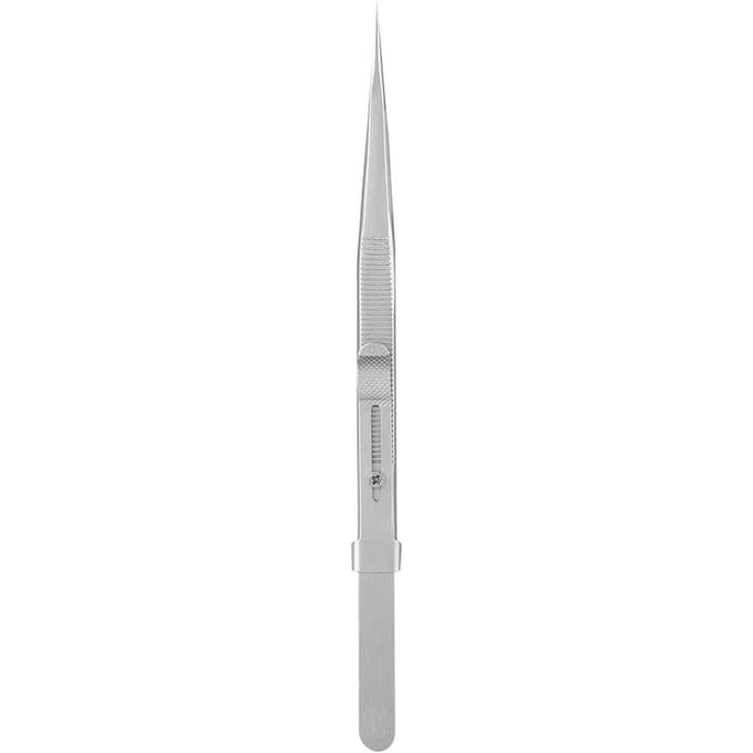 Adjustable NOn magnetic Jewelry Diamond Tweezer Stainless Steel Lock Capture Nipper white
