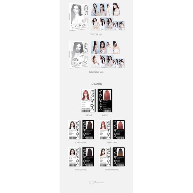 aespa Ensemble de Livres de Cartes Postales (SYNK : aeXIS LINE) NINGNING gray