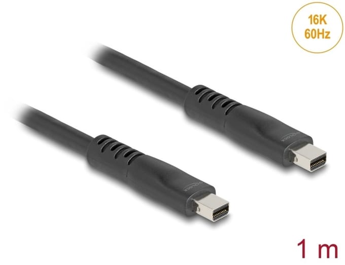 Delock Mini DisplayPort cable 16K 60 Hz 80 Gbps 1 m