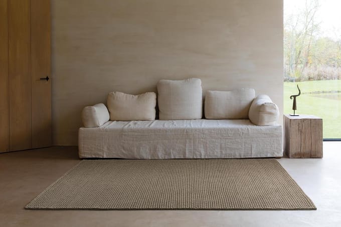 LIGNE PURE Ridge Vloerkleed/tapijt - Bruin - 200x300