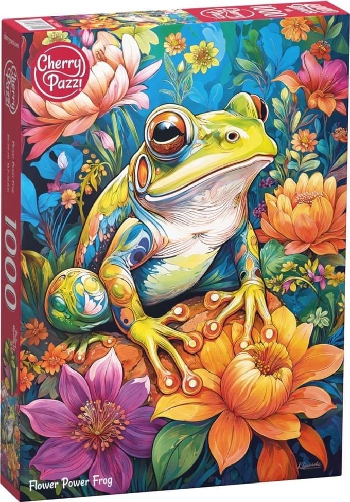 Flower Power Frog Puzzel 1000 Stukjes