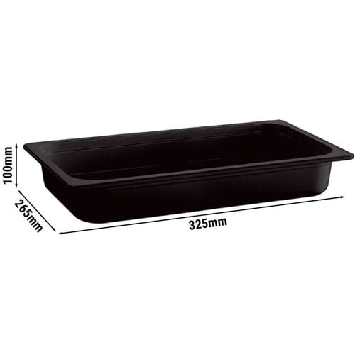 GGM Gastro (6 Stück) Melamin-Behälter GN 1/2 - ECOLINE - 4,7 Liter - Höhe: 100mm
