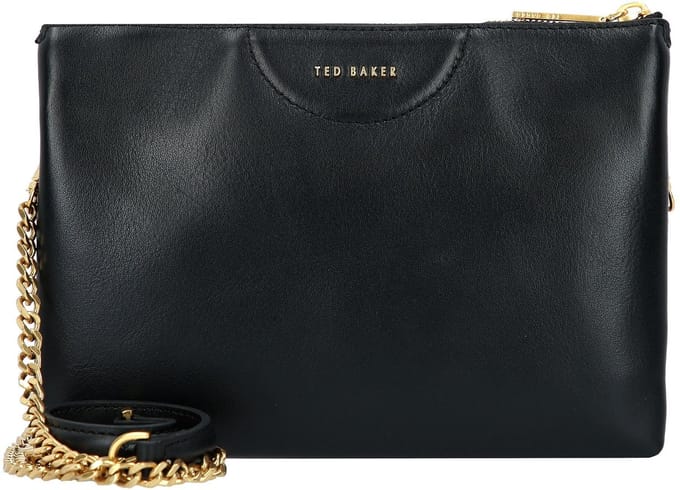Ted Baker Leren schoudertas Esille Webbing Crossbody Bag Black zwart