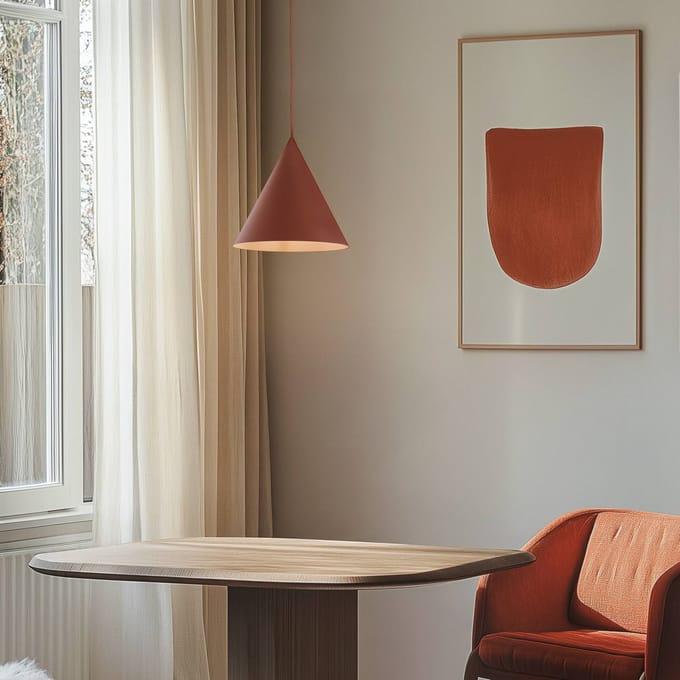 SHINE RED 6632 Hanglamp TK Lighting - Stijlvol Rood Metaal