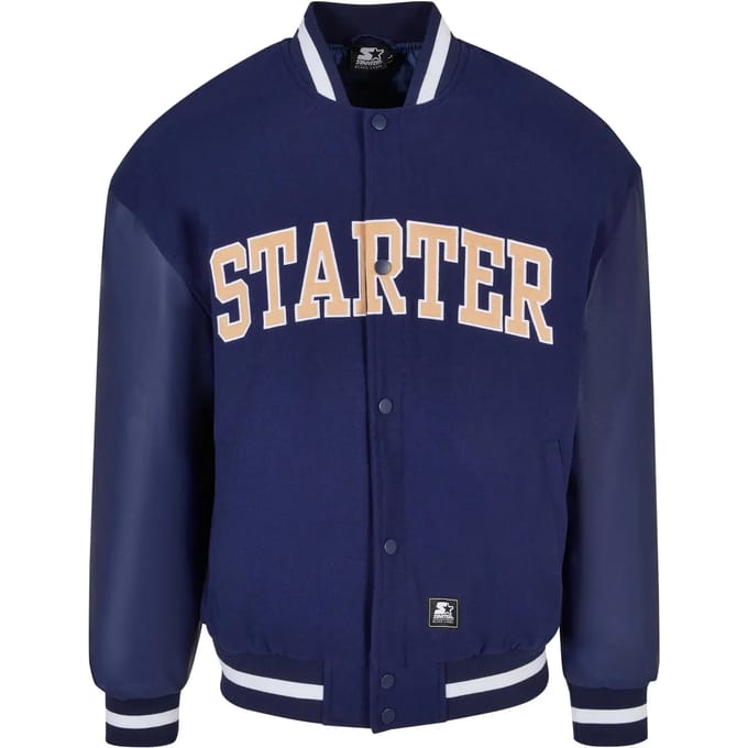 Starter Black Label - Team College jacket - L - Donkerblauw