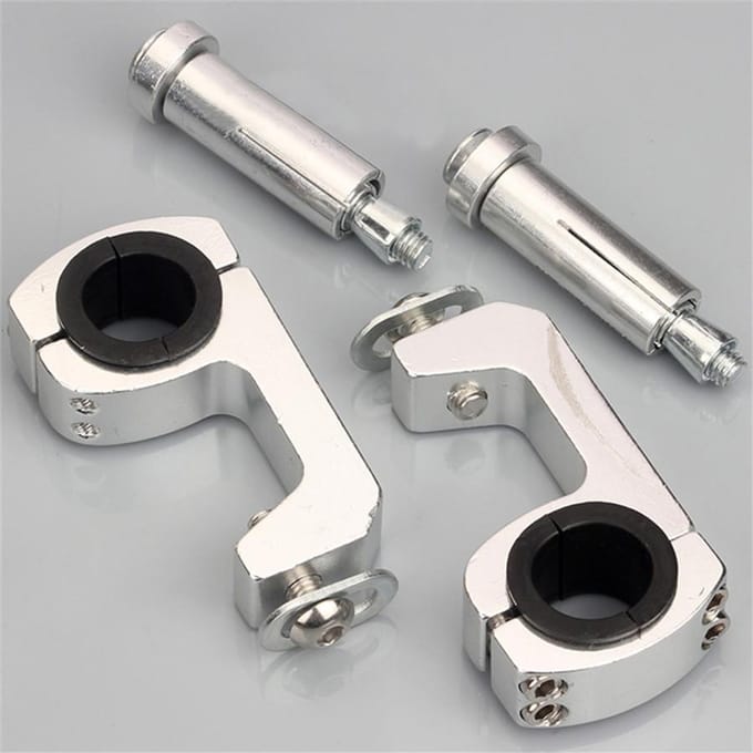 Support universel de garde-main de moto de haute qualité, support à vis, pièces de 22/28mm gray