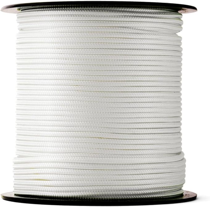 Sterk Gevlochten Nylon Touw 3mm Wit - 100 Meter Polyamide Paracord