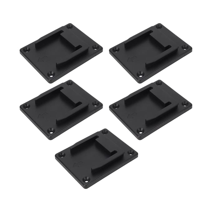 5 Supports d'outils à montage sur quai Noir ABS Support pour outils électriques à batterie lithium 14,4 V 18 V