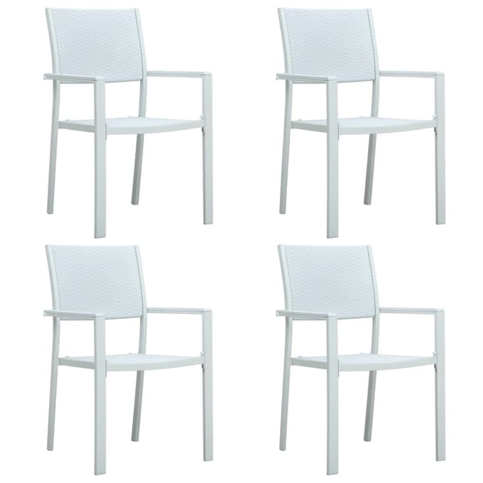 vidaXL - 5-delige - Tuinset - wit