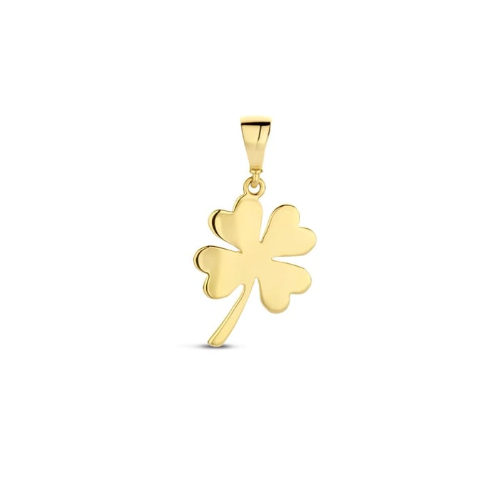 14K geelgoud hanger klaver 4027598